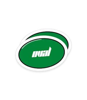 Tem nhãn hình oval